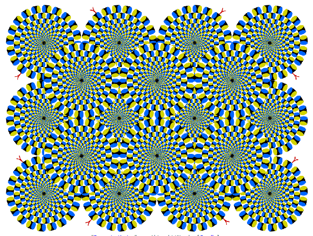 Optische Illusion das Bild ändert sich nicht